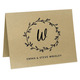 Initial Wreath Folded Shimmer Note Cards Image 1 of 4